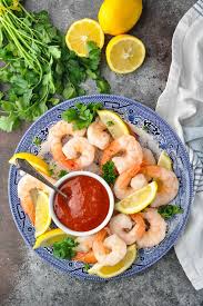 Top off the bowl with more ice and add the shrimp around the top and resting on the sides. Shrimp Cocktail Recipe The Seasoned Mom