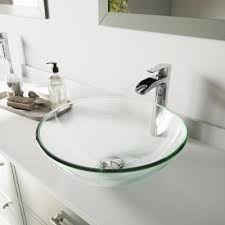 clear vessel sinks bathroom sinks