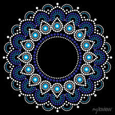 Aboriginal Mandala Dot Paitining Style