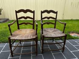 Stylish Pair Of Wooden Chairs Outdoor