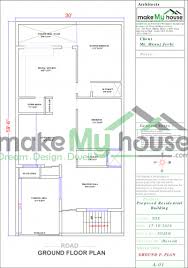 Buy 30x55 House Plan 30 By 55 Front