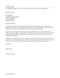 Customer Service Cover Letter Template Free Microsoft Word