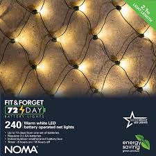 Battery Operated Net Lights Warm White
