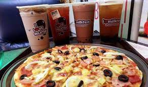 Garceni Tea, BF Resort Branch - upsized milk teas and large pizza. what a combo!!! :) | Facebook