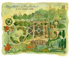 Maybe you would like to learn more about one of these? Quite A Beautiful Map Of Atlanta Botanical Garden Atlanta Botanical Garden Botanical Illustration Garden Illustration