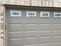 Faux Leaded Glass Garage Windows