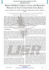 pdf human wildlife conflicts causes and mitigation measures in pdf human wildlife conflicts causes and mitigation measures in tsavo conservation area