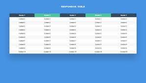 50 css tables free code demos