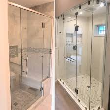 glass shower doors are a great addition