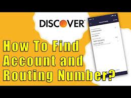 account number discover bank app