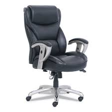 Emerson Big And Tall Task Chair Supports Up To 400 Lbs Black Seat Black Back Silver Base