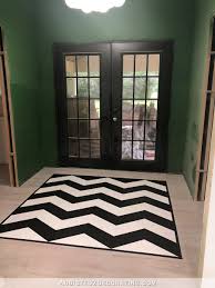 Floor plans are an essential part of real estate marketing and home design, home building, interior design and. Black And White Painted Chevron Floor Design Addicted 2 Decorating