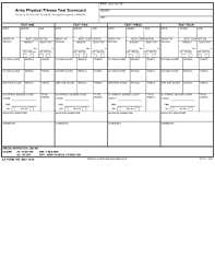 44 Printable Apft Chart Forms And Templates Fillable