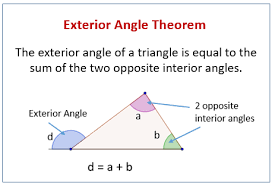 exterior angle theorem exles