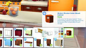 how to make half cabinets in the sims 4