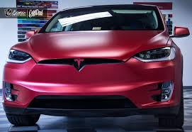 Get tesla model x wheels now! Tesla Model X Kpmf Matte Red Iced Titanium Brushed Black Front Showroom Wm