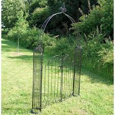 Vintage Black Metal Garden Gates Arch
