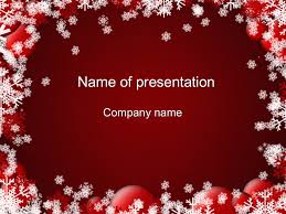 Red Winter Powerpoint Template Big Apple Templates