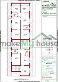 Buy 20x80 House Plan 20 By 80 Front