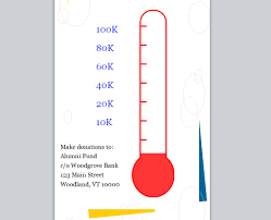fundraising goal thermometer