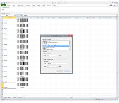 barcode fonts and add in for excel 365