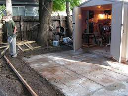 how to make a nice cement patio