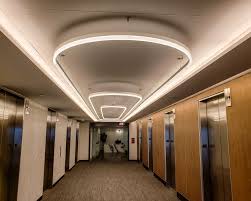LED Linear Lighting in a Hall Way