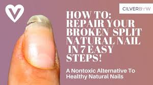 repair your broken split natural nail