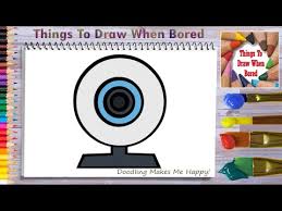 how to draw a web cam easy you