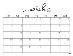 march 2023 calendars 50 free
