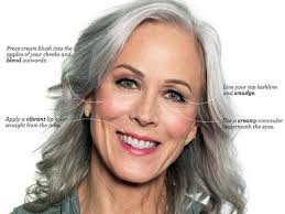 or not evening makeup for gray hair