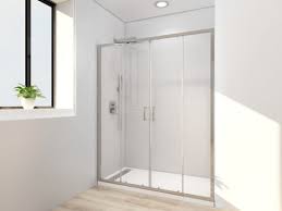 sliding door wall to wall shower door