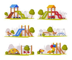 Playground Ilrations Stock