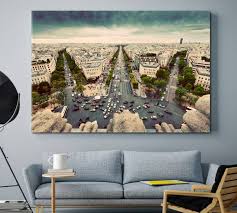Paris Skyline Canvas Print Wall Art