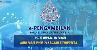 Kebanyakkan rakyat malaysia tidak mengetahui tentang pangkat dalam pasukan polis diraja malaysia secara terperinci dan setiap pangkat mempunyai tugasnya yang tersendiri. Konstabel Polis Ya1 Pdrm Pengambilan Khas Untuk Bukan Bumiputera Jawatan Kosong