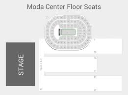 Moda Center Concert Seating Chart Interactive Map