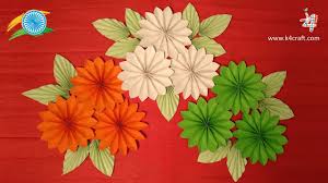 Diy Paper Crafts Tricolor Republic Day Craft Decoration Ideas