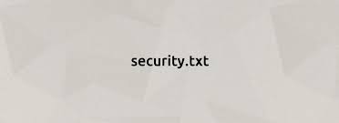 security txt standard proposed similar