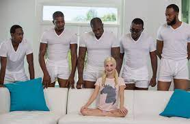 5 black guys and blonde blank template