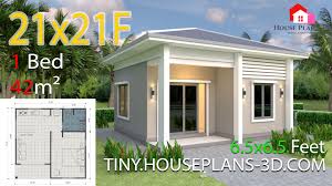 Check spelling or type a new query. One Bedroom House Plans 21x21 Feet 6 5x6 5m Hip Roof Tiny House Plans