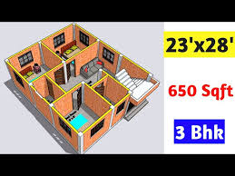 House Plan 23 X 28 House Design