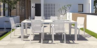 Malta Outdoor Dining Set White