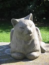 Cat Statue Stone Cat Ornament Cat