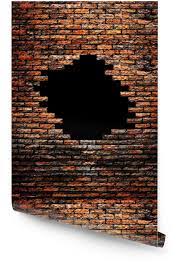 Wallpaper Roll Broken Brick Wall