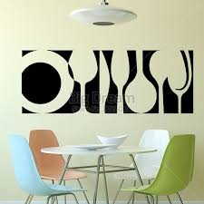 Art Design Tableware Wall Sticker Home