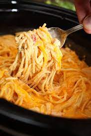 Chicken Spaghetti Crock Pot gambar png