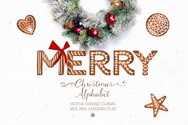 Christmas Cookies Alphabet Clipart Graphic By Webvilla Creative Fabrica