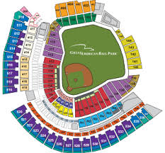 Great American Ballpark Seating Map Elcho Table