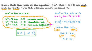 Lesson Discriminants Of Quadratics Nagwa