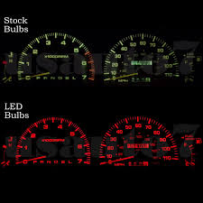 new dash cer gauge red leds light